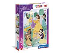 Clementoni - 25736 - Supercolor Puzzle Disney Princess - 104 Pieces - Jigsaw Puzzle For Kids Age 6