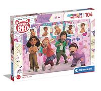 Clementoni 25747 Supercolor Disney Turning Red Puzzle 104 Pieces from 6 Years, Colourful Children's Puzzle with Special Brightness & Color Intensity, Skill Game for Kids