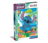 Clementoni Jigsaw Puzzle Disney Stitch 104 Pieces - Supercolor Puzzle For Children 6-8 Years, Cartoon, Disney, Gift For Boy/Girls, Puzzle For Kids, Made In Italy, 25755