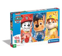 Clementoni Puzzle 25769 Paw Patrol - 104 Pieces Supercolor - Age 6-8 - Made in Italy - Multicolor