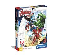 Clementoni- Marvel Avengers Supercolor Avengers-60 Pièces, Enfants 5 Ans, Puzzle
