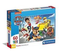 Clementoni - 26203 - Supercolor Puzzle - Paw Patrol - 60 Pieces, Jigsaw Puzzle For Kids Age 4, Puzzle Cartoon, Made In Italy