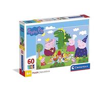 Clementoni - 26204 - Supercolor Puzzle - Peppa Pig - 60 Pieces, Jigsaw Puzzle For Kids Age 4, Puzzle Cartoon, Made In Italy