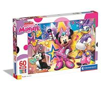 Clementoni - Puzzle for children - Supercolor 26443 Minnie Happy Helper - 60 Pieces - XXL pieces
