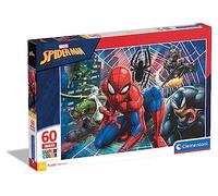 Clementoni - 26444 - Supercolor Puzzle for children-Spider Man-60 Pieces Maxi