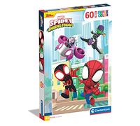 Clementoni - 26476 - Supercolor Puzzle - Marvel Spidey & His Amazing Friends - 60 Maxi Pieces, Jigsaw Puzzle For Kids Age 4, Puzzle Cartoon, Made In Italy
