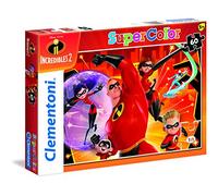 Clementoni - 26987 - Supercolor - The Incredibles 2-60 Pieces Puzzle