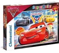 Clementoni 27072 -Supercolor Puzzle for children-Cars, Piston Cup Legends-104 Pi