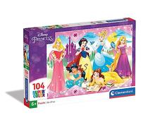 Clementoni - Puzzle infantil 104 piezas Princesas, puzzle infantil Disney Prince