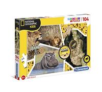 Clementoni - 27143 - National Geographic Kids - Wildlife Adventurer - 104 pieces - Made in Italy - jigsaw puzzle children age 6+