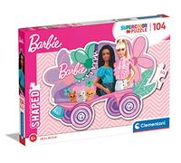 Clementoni Barbie Supercolor Shaped Barbie 104 Pieces Jigsaw Puzzle Age 6+ 27164
