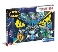 Clementoni - 27174 - Supercolor Puzzle - Batman - 104 Pieces, Jigsaw Puzzle For Kids Age 6, Puzzle Cartoon, Made In Italy