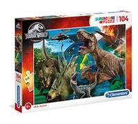 Clementoni - 27196 - Supercolor Puzzle - Jurassic World - 104 pieces - Made in Italy - jigsaw puzzle children age 6+