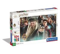 Clementoni - 27264 - Supercolor Puzzle - Harry Potter - 104 Pieces, Jigsaw Puzzle For Kids Age 6, Puzzle Cartoon, Made In Italy