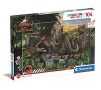Clementoni - 27545 - Supercolor puzzle Jurassic World Camp Cretaceous - 104 pieces - Netflix series puzzle - jigsaw puzzles for kids age 6 - Made in Italy, cartoon puzzles