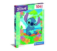 27572 Disney Stitch Supercolor Super Stitch-104 Pieces| Jigsaw Kids Age 6| Puzzle Cartoon| Made in Italy, Multilingual