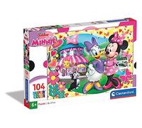 Clementoni 27982 Minnie Happy Helpers -Supercolor Puzzle for children -104 Pieces