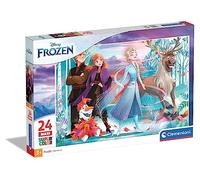 Clementoni - 28513 - Supercolor Puzzle - Disney Frozen 2-24 maxi pieces - Made in Italy - jigsaw puzzle children age 3
