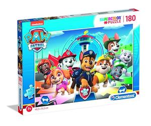 Clementoni 29105, Paw Patrol Supercolor Puzzle for Children -180 Pieces, Ages 7 Years Plus Multi-coloured