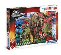 Clementoni 29106, Jurassic World Supercolor Puzzle for Children - 180 Pieces, Ages 7 years Plus, Multicoloured