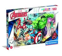 Clementoni - 29295 - Supercolor Puzzle for Children - Marvel The Avengers-180 Pieces