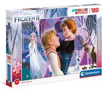 Clementoni 29309, Frozen 2 Supercolor Puzzle for Children - 180 Pieces, Ages 7 y