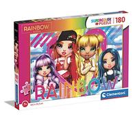 Clementoni - 29776 - Supercolor Puzzle Rainbow High - 180 Pieces - Jigsaw Puzzle For Kids Age 7