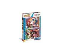 Clementoni - Sonic 2 x 60 piece children's puzzle - 24821