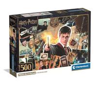 Clementoni - 31745 Jigsaw Puzzle 1500 Pieces for Adults and Teenagers, Special Series, Harry Potter Theme, with Poster Included, Compact Box, Gift Idea for Men and Women, Made in Italy, 84.5 x 59.4