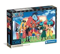Clementoni - 31746 Puzzle 1500 Pieces for Adults and Teenagers, One Piece Illustration with Poster Included, from the Anime and Manga Series, Compact Box, Gift Idea for Men and Women, Made in Italy,