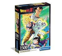 Clementoni - 31747 Puzzle 1500 Pieces for Adults and Teenagers, Dragon Ball Illustration with Poster Included, from the Anime Series, Compact Box, Gift Idea for Men and Women, Made in Italy, 59.5 x