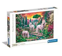 Clementoni 32575 Collection-Classical Garden Unicorns-2000 Pieces-Adult Jigsaw Puzzles, Made in Italy, Multi-Coloured