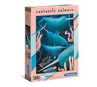 Clementoni - 35070 - Animals Puzzle - Narwahl - 500 pieces - Made in Italy - jigsaw puzzles for adult