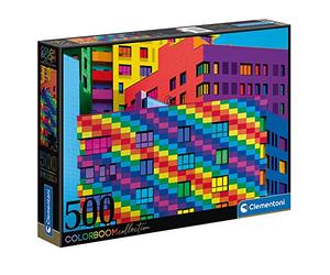 Clementoni 35094, Colour Boom Squares Puzzle for Children and Adults - 500 Pieces, Ages 10 years Plus, Multicoloured