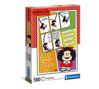 Clementoni 35105 Mafalda 500 Pieces Comic Strip-Made in Italy, Jigsaw Puzzle for Adults, Multicoloured