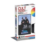Clementoni - 35109 - Cult Movies Puzzle - Blues Brothers - Jigsaw Puzzle 500 Pieces, Made In Italy, Jigsaw Puzzle For Adults