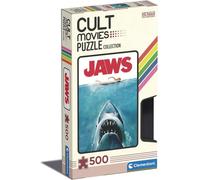 Clementoni 35111 Cult Movies Jaws 500 Pieces, Made in Italy, Jigsaw Puzzle for A