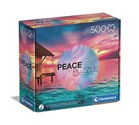 Clementoni - 35120 - Peace Puzzle - Living The Present - Jigsaw Puzzle 500 Pieces, Made In Italy, Jigsaw Puzzle For Adults