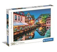 Clementoni 35147 Collection-Strasbourg Old Town-500 Pieces-Adult Jigsaw Puzzles, Made in Italy, Multi-Coloured