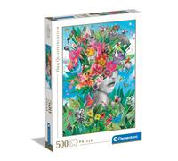 Clementoni 35526 Jigsaw Collection-Head in The Jungle 500 Pieces-Puzzle for Adul