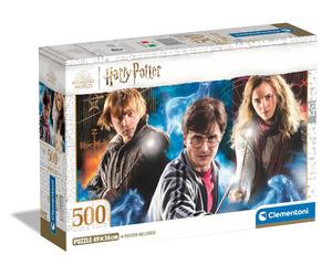 Clementoni 35535 Harry Potter Jigsaw 500 Pieces-Poster Included, Puzzle for Adul
