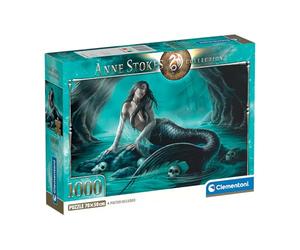 Clementoni - 37053 Jigsaw Puzzle 1000 Pieces for Adults and Children, Special Series, Siren's Lament Theme by Anne Stokes Compact Box with Poster Included, Gift Idea for Men and Women, Made in Italy,