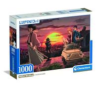 Clementoni 37054 Anime Puzzle 1000 Pieces for Adults and Teenagers, Lupin 3 Illustration with Poster Included, Special Series, Men's Gift Idea, Made in Italy, 50 x 70 cm, 37054