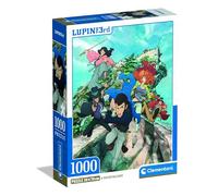 Clementoni 37068 Anime Puzzle 1000 Pieces for Adults and Teenagers, Lupin 3 Illustration with Poster Included, Special Series, Men's Gift Idea, Made in Italy, 50 x 70 cm, 37068