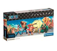 Clementoni - 37075 Jigsaw Puzzle 1000 Pieces for Adults and Teenagers, Special Series, Anime Theme One Piece, Poster Included, Compact Box, Gift Idea for Men and Women, Made in Italy, 98 x 33 cm