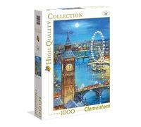 1000pcs Tea Time- Snow flakes - Big Ben - Jigsaw Puzzle - Clementoni 39319