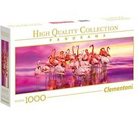 Clementoni 39427 Collection Panorama Flamingo Dance puzzle for adults and children-High Dance-1000 Pieces, Multi-Colour