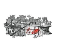 Clementoni 39440 Clementoni-39440-High Quality Collection Panorama-Amsterdam Bicycle-1000 Pieces, Multi-Colour
