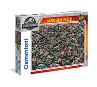 Clementoni 39470 Clementoni-39470-Impossible Puzzle-Jurassic World-1000 Pieces, Multi-Colour