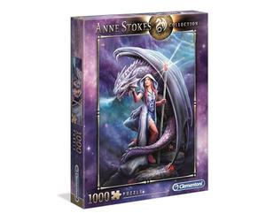 Clementoni - 39525 - Anne Stokes Puzzle - Dragon Mage - 1000 pieces - Made in Italy - jigsaw puzzles for adult
